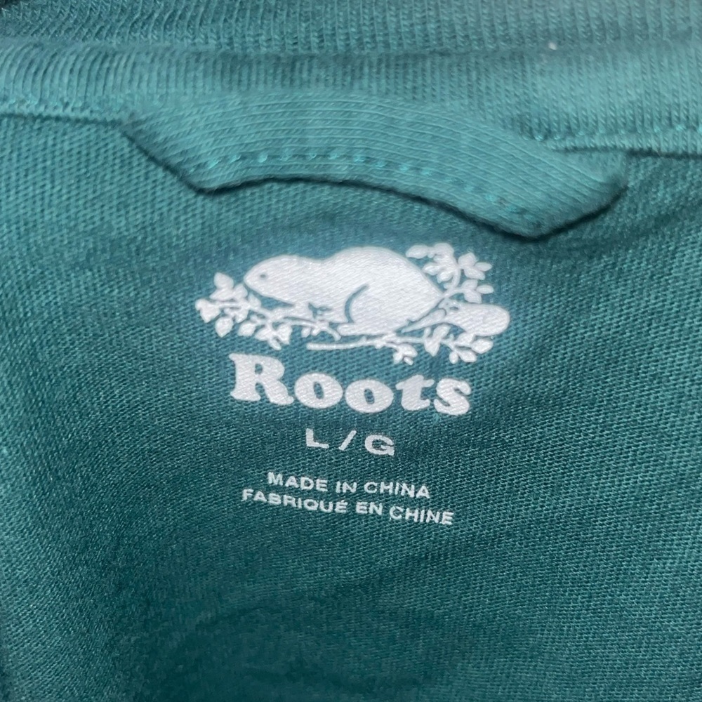 Roots Canada green L shirt - Picture 4 of 4